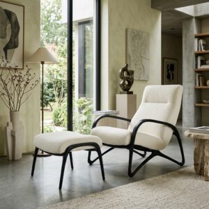 Sculptural Lounge Chair Set